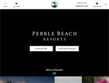 Tablet Screenshot of pebblebeach.com